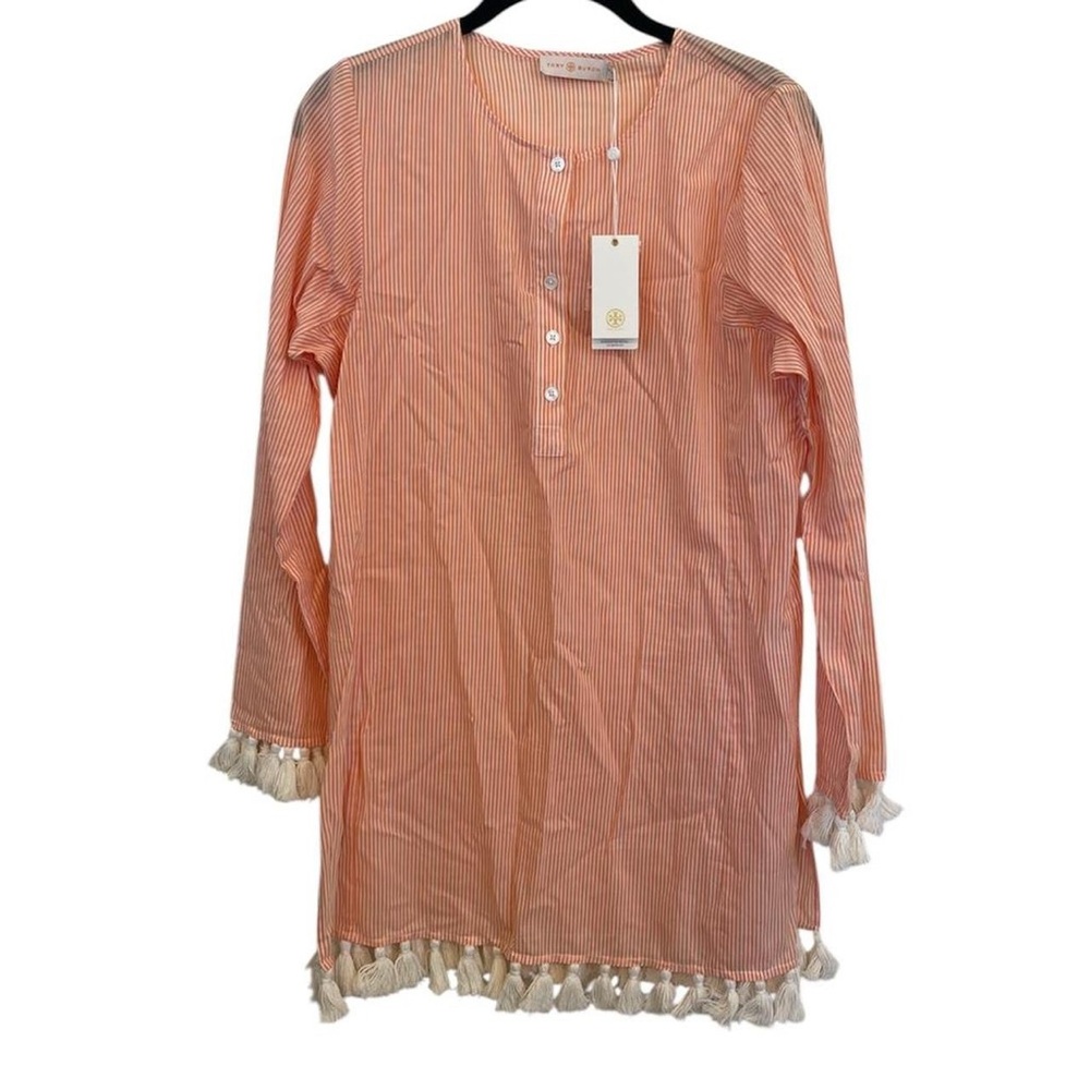 Tory Burch stripped cover-up